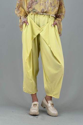 Дамски панталон в жълто