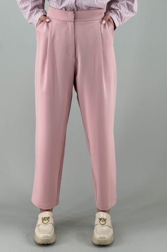 Дамски панталон в цвят пудра