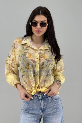 Дамска риза в жълто