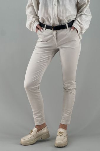 Дамски панталон в бежаво