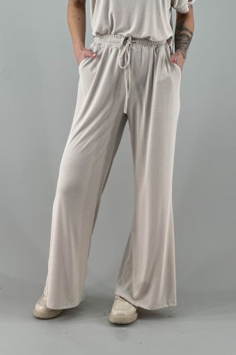 Дамски спортен панталон в екрю