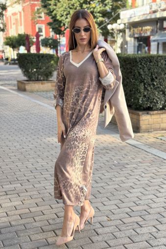 Дълга рокля тънко трико