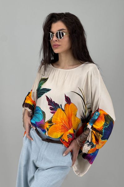 Дамска сатенена блуза