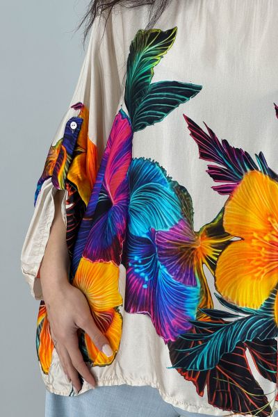 Дамска сатенена блуза