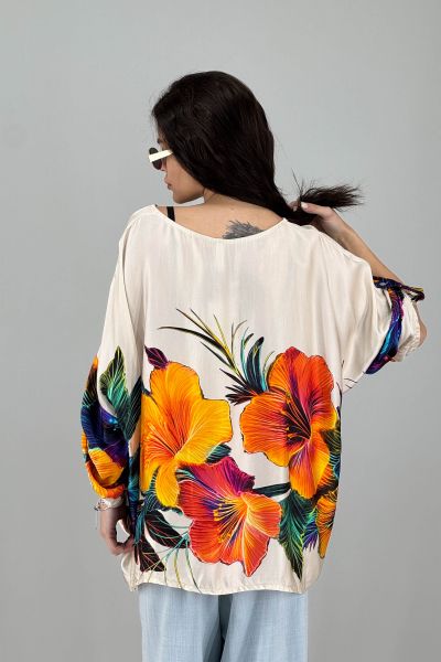 Дамска сатенена блуза