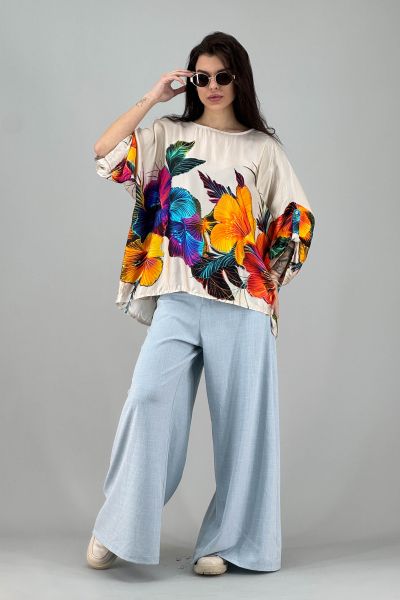 Дамска сатенена блуза