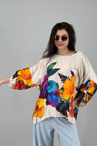 Дамска сатенена блуза