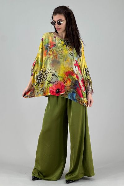 Дамска сатенена блуза