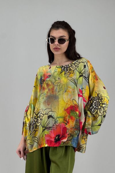 Дамска сатенена блуза