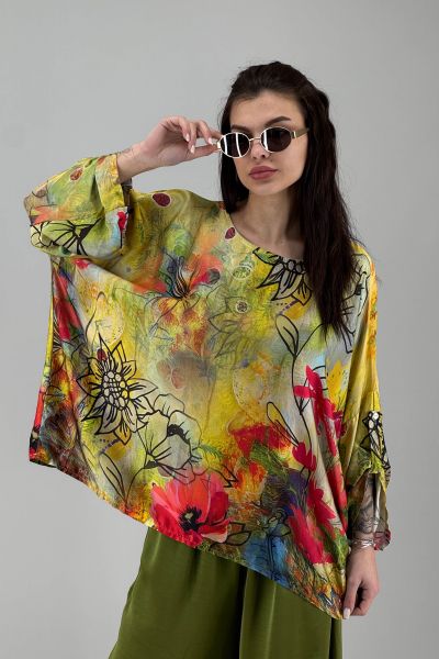 Дамска сатенена блуза