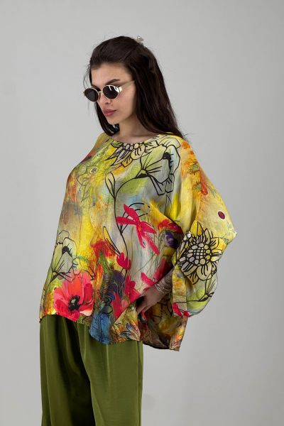 Дамска сатенена блуза