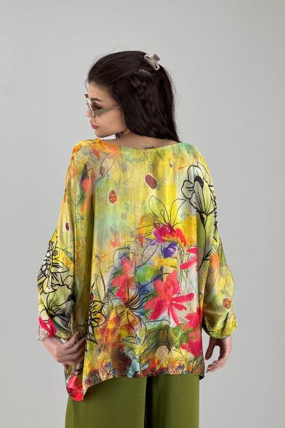 Дамска сатенена блуза