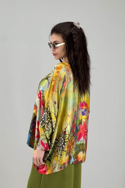 Дамска сатенена блуза