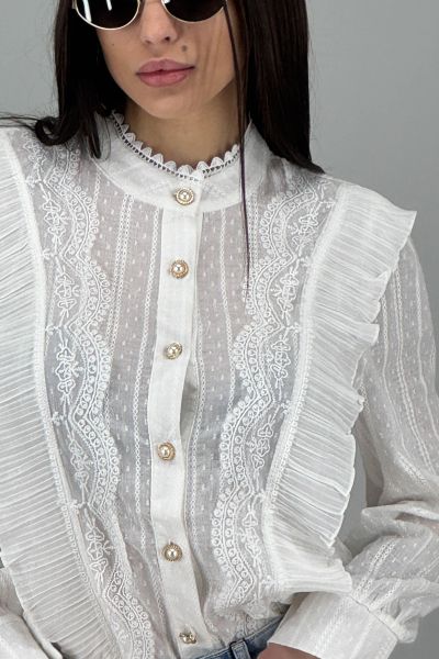 Дамсак риза в бяло
