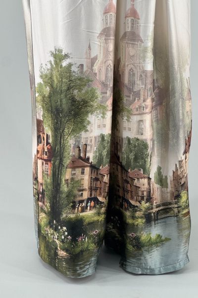 Дамски сатенен панталон