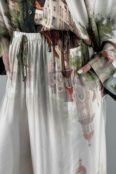 Дамски сатенен панталон