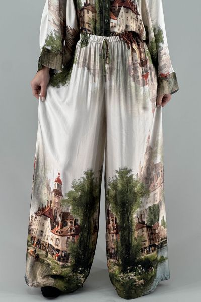 Дамски сатенен панталон