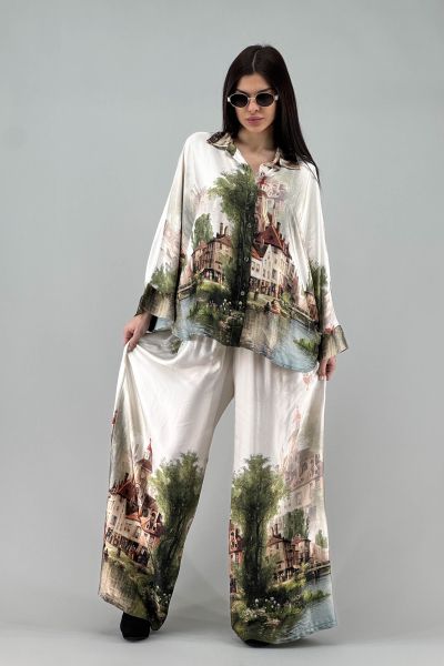 Дамски сатенен панталон