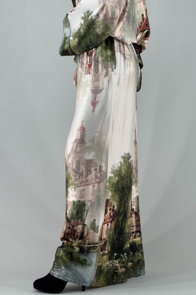 Дамски сатенен панталон