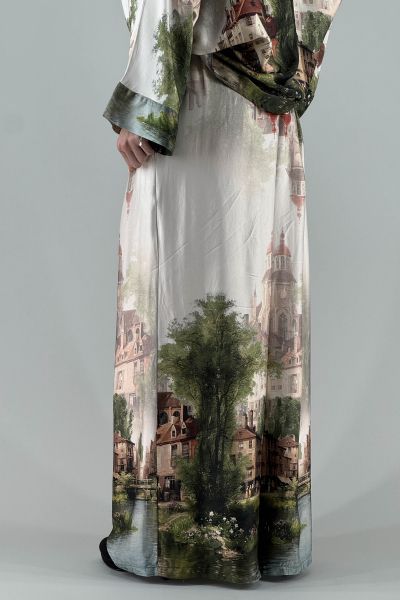 Дамски сатенен панталон