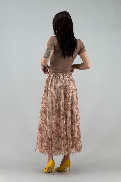 Дълга пола с тюлен ефект