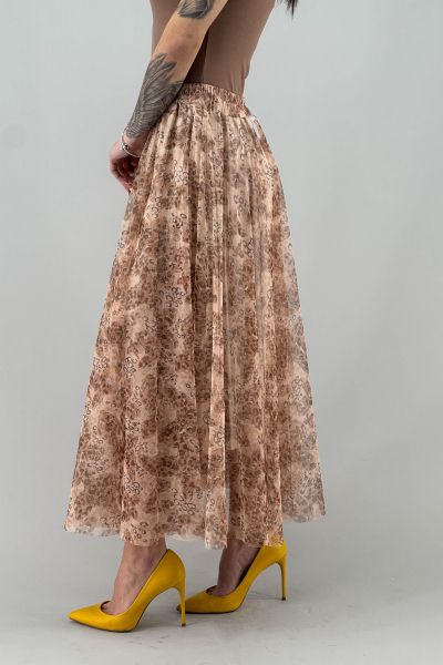 Дълга пола с тюлен ефект