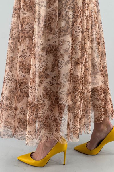 Дълга пола с тюлен ефект