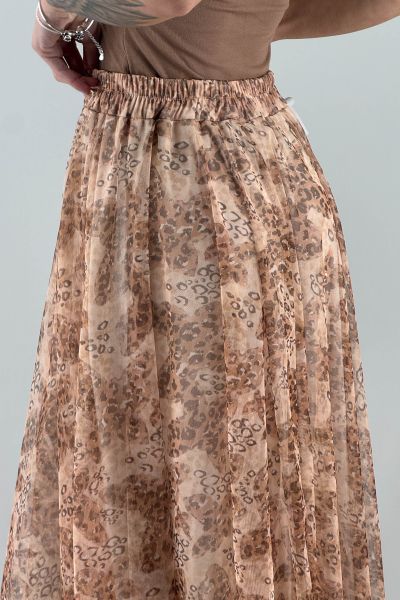 Дълга пола с тюлен ефект