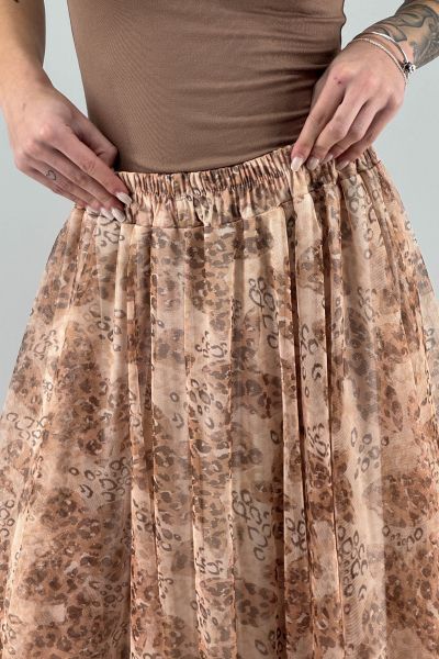 Дълга пола с тюлен ефект