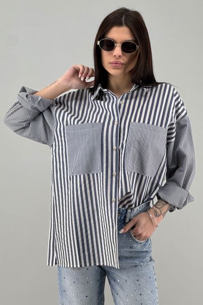 Дамска риза в светло синьо