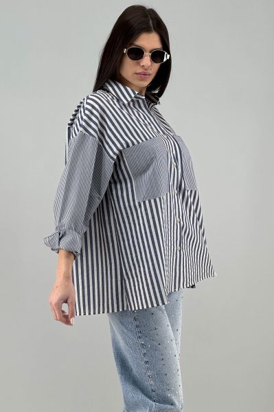 Дамска риза в светло синьо