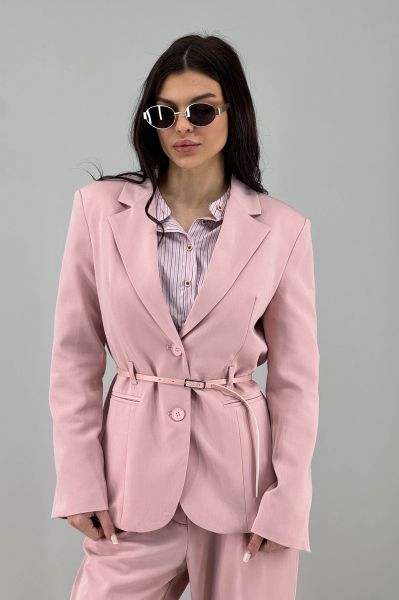 Дамско сако в цвят пудра