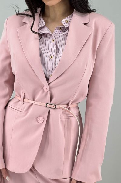 Дамско сако в цвят пудра