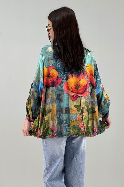 Дамска сатенена блуза