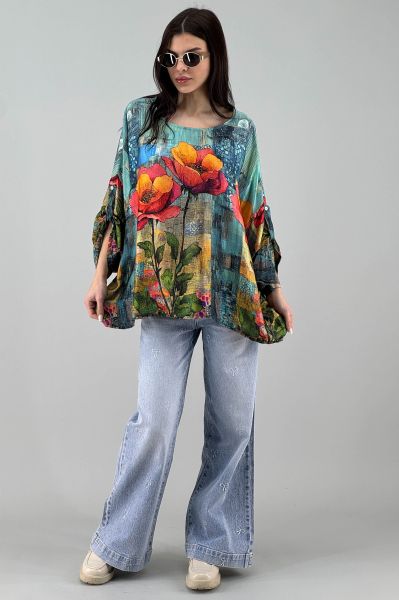 Дамска сатенена блуза