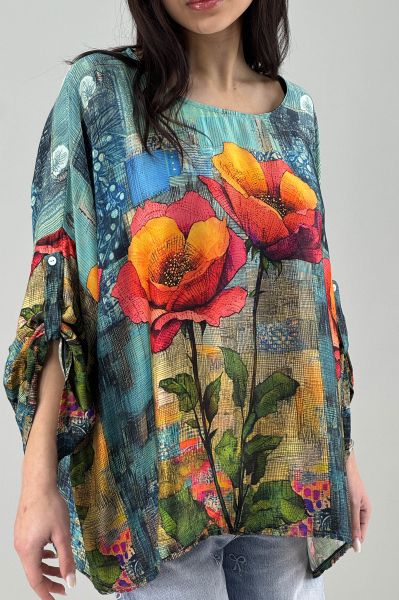 Дамска сатенена блуза