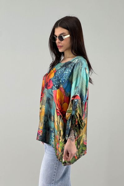 Дамска сатенена блуза