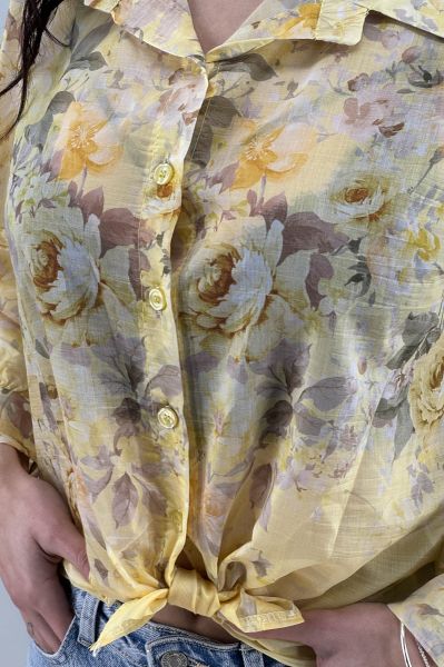 Дамска риза в жълто