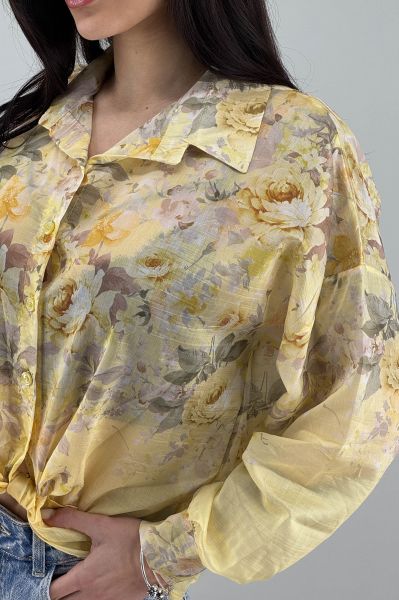 Дамска риза в жълто