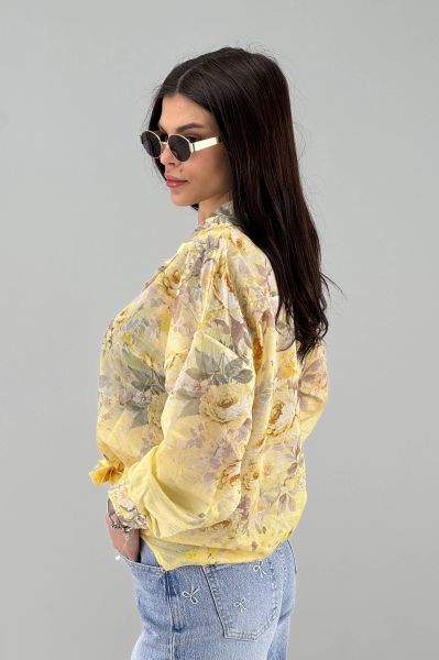 Дамска риза в жълто