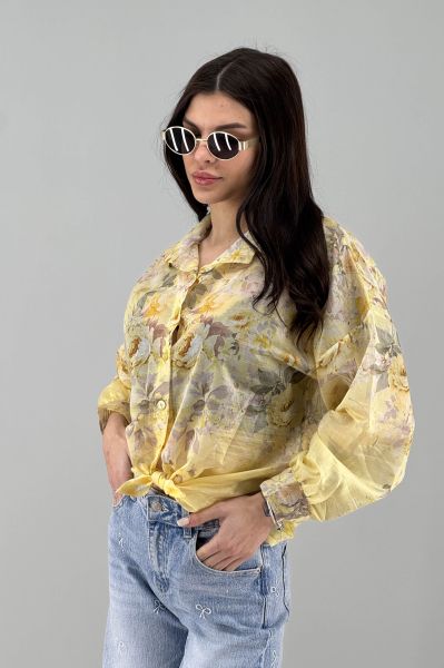 Дамска риза в жълто