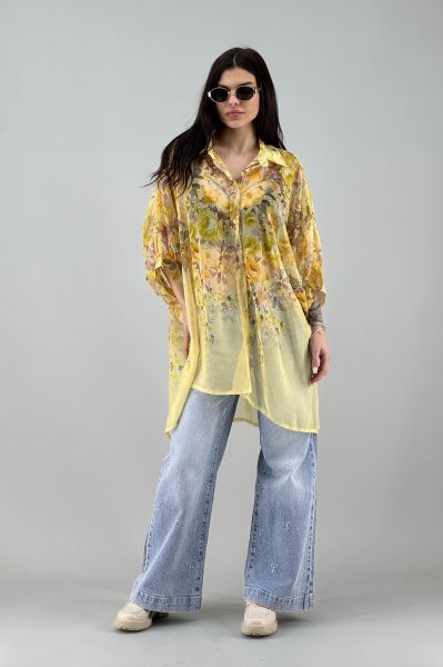Дамска риза в жълто