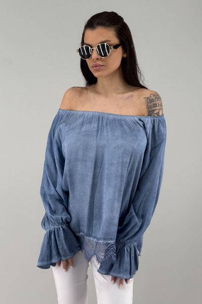 Дамска блуза в светло синьо