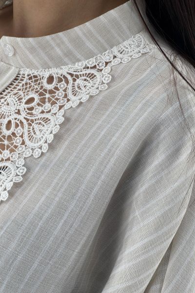 Дамска риза в екрю