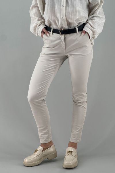 Дамски панталон в бежаво