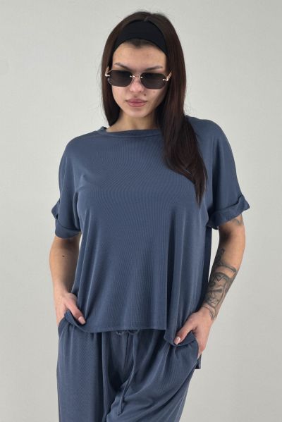 Дамска блуза в синьо