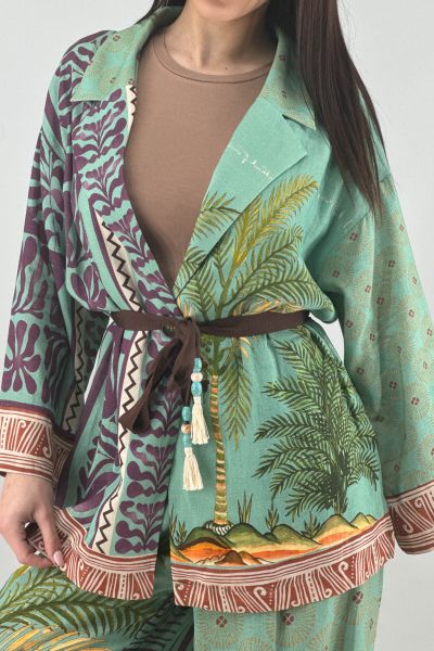 Дамска ленена жилетка 