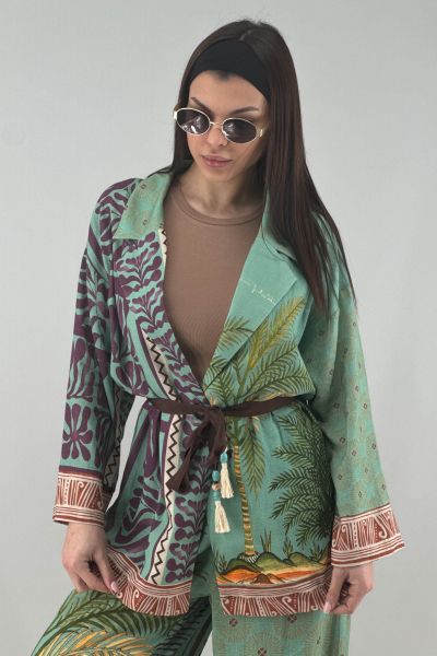 Дамска ленена жилетка 