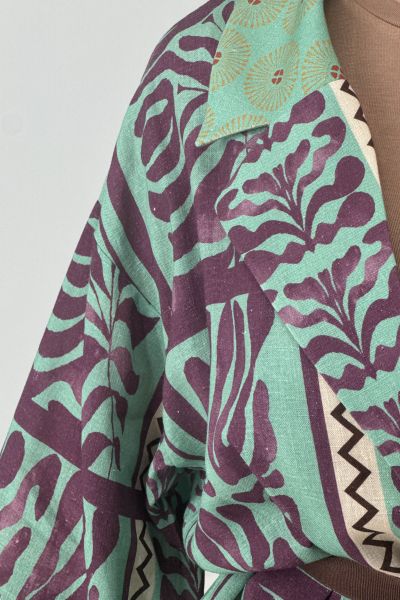 Дамска ленена жилетка 