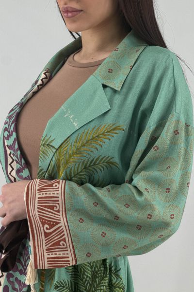 Дамска ленена жилетка 